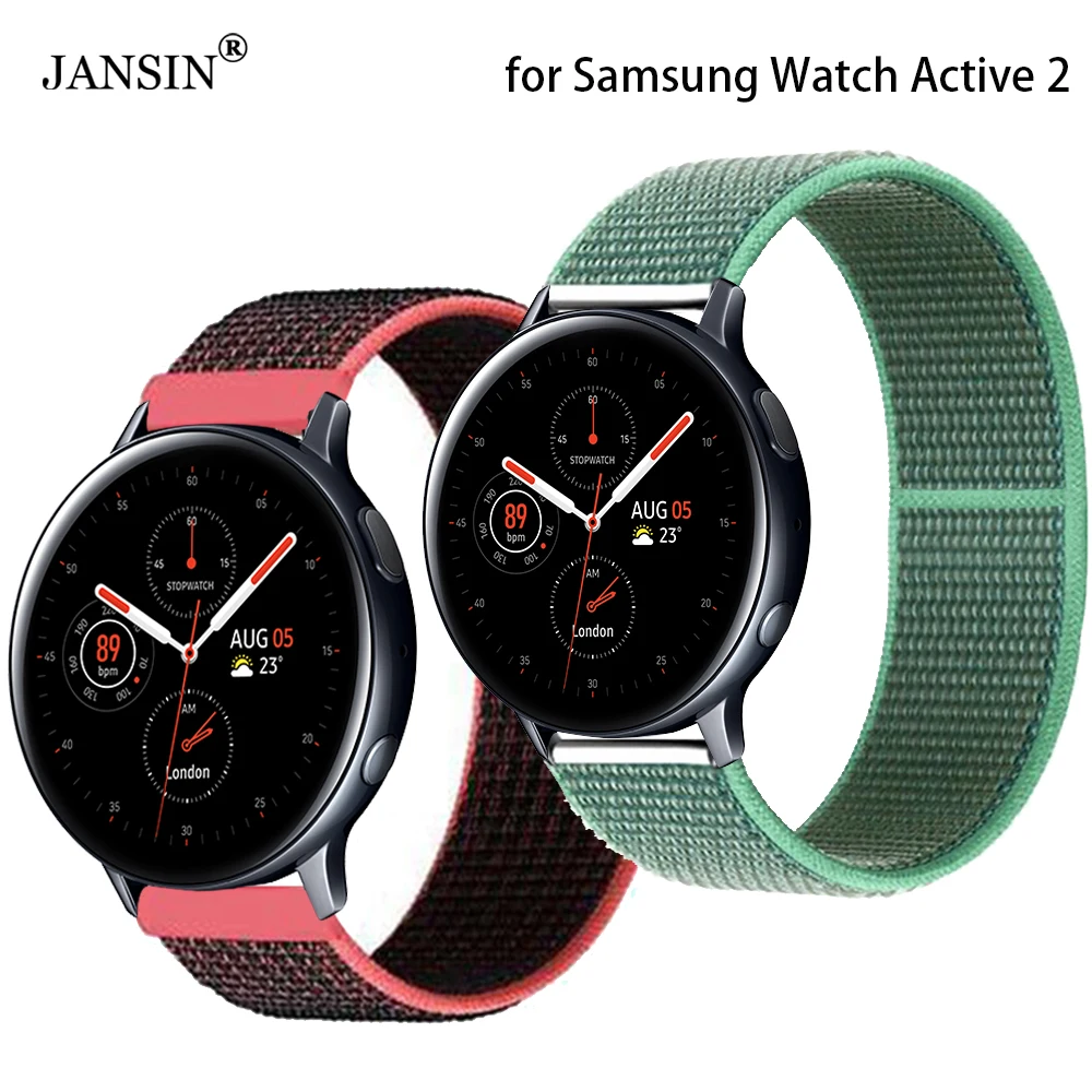 Cinturino Per Samsung Galaxy Watch Active 2 40Mm 44Mm Sport Nylon Loop Band Wristband Cinturino Da Polso Accessori Di Ricambio
