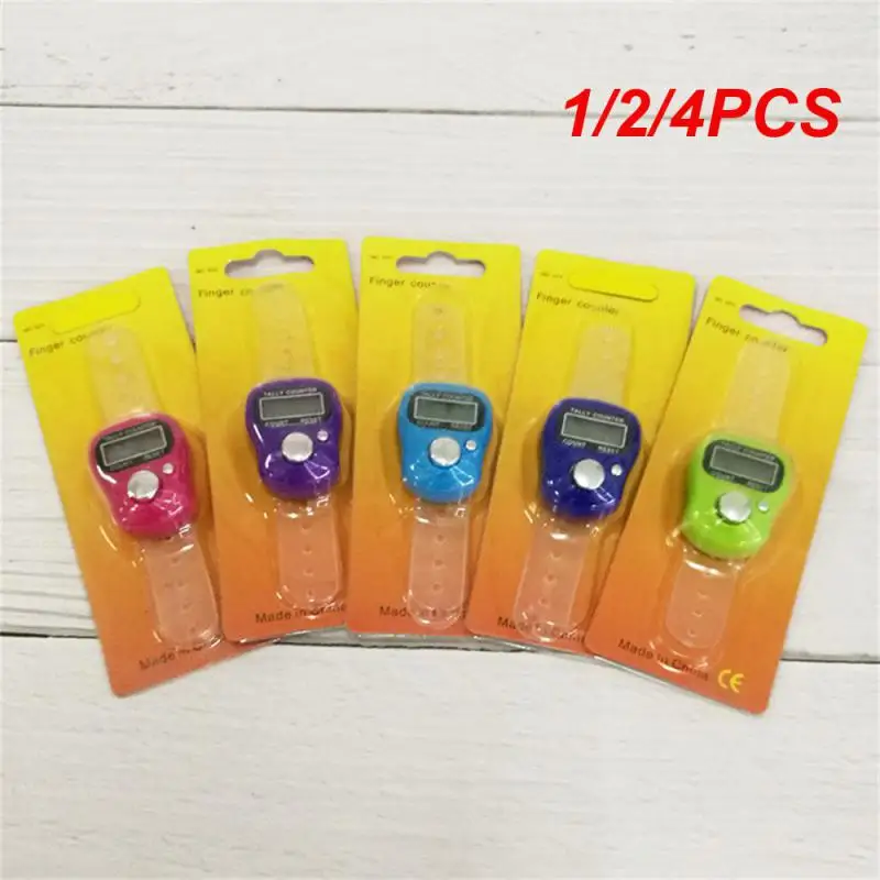 

1/2/4PCS Plastic Compact Mini Stitch Marker And Row Finger Counter LCD Electronic Digital Tally Counter Random for Any Knitter
