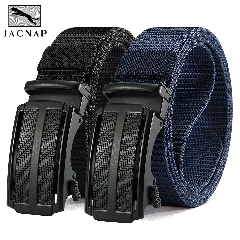 Neue Golf Sport Elastische Gürtel Taktische Gürtel Metall Automatische Schnalle Tough Stretch Nylon Männer Militär Gürtel