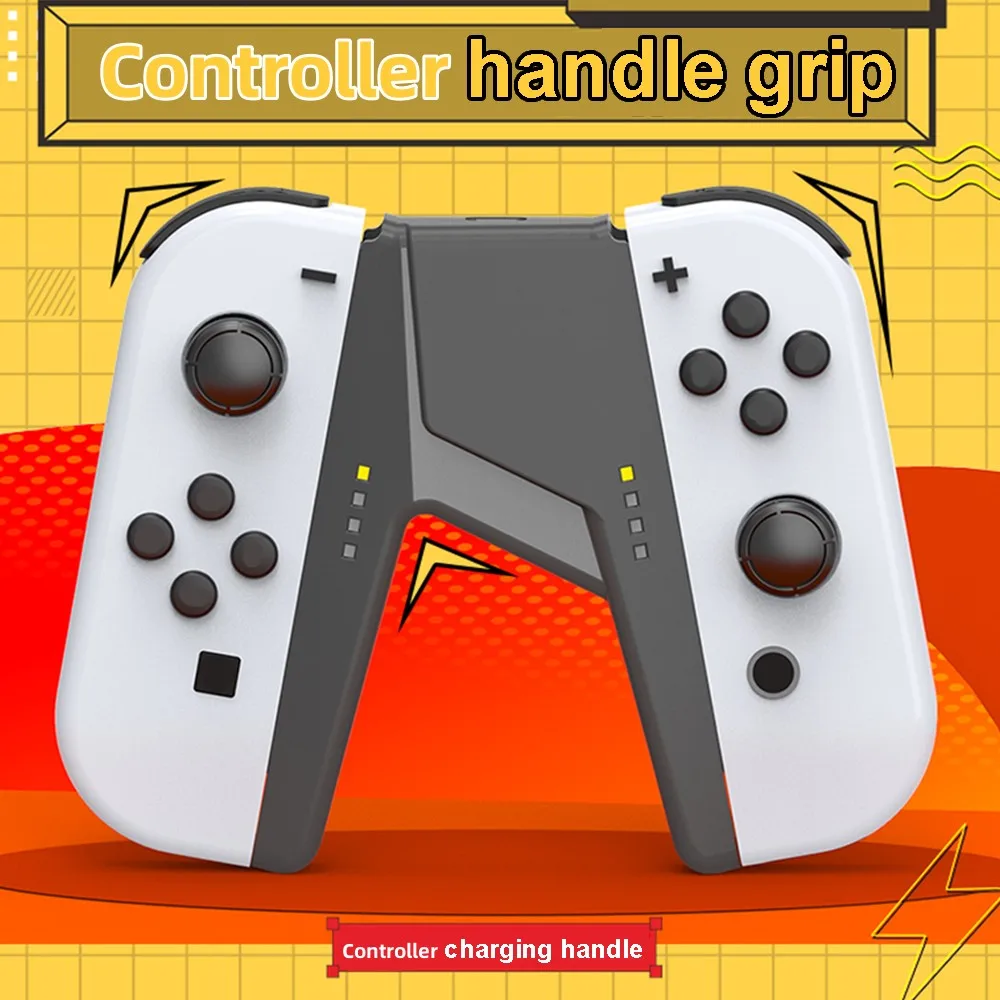 1Set Controller Charger Grip Per Nintendo Switch/Switch Oled Joystick Dock Di Ricarica Con Indicatore Luminoso A Led/Cavo Di Ricarica