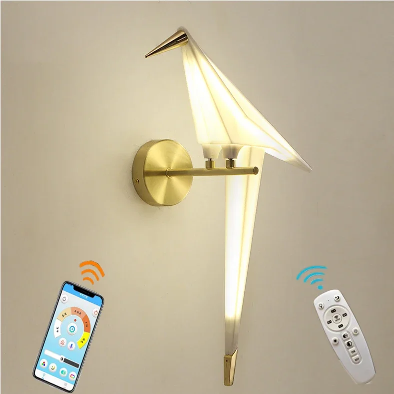 LED Designer bird Wall Lamp Bedside Lamp Vivid Stylish Plastic Bird Wall Light Loft Bedroom Study Foyer Dining Room sconces led wall lamp,wall sconces light,wall lamp