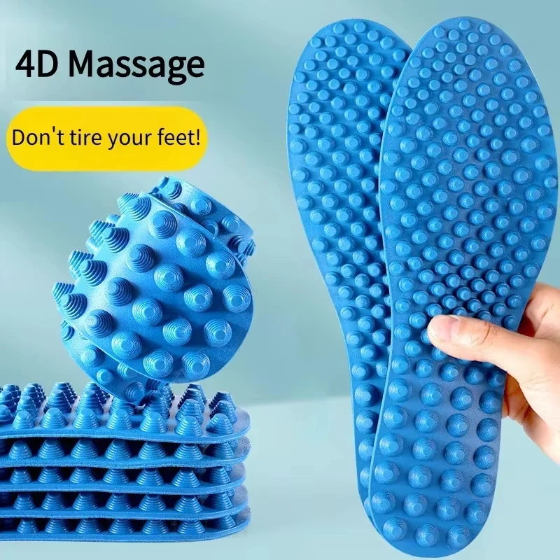 รูปสินค้า แผ่นรองนวดเท้า 1 คู่ บรรเทาเมื่อย ใส่ได้ทั้งกีฬาและลำลอง