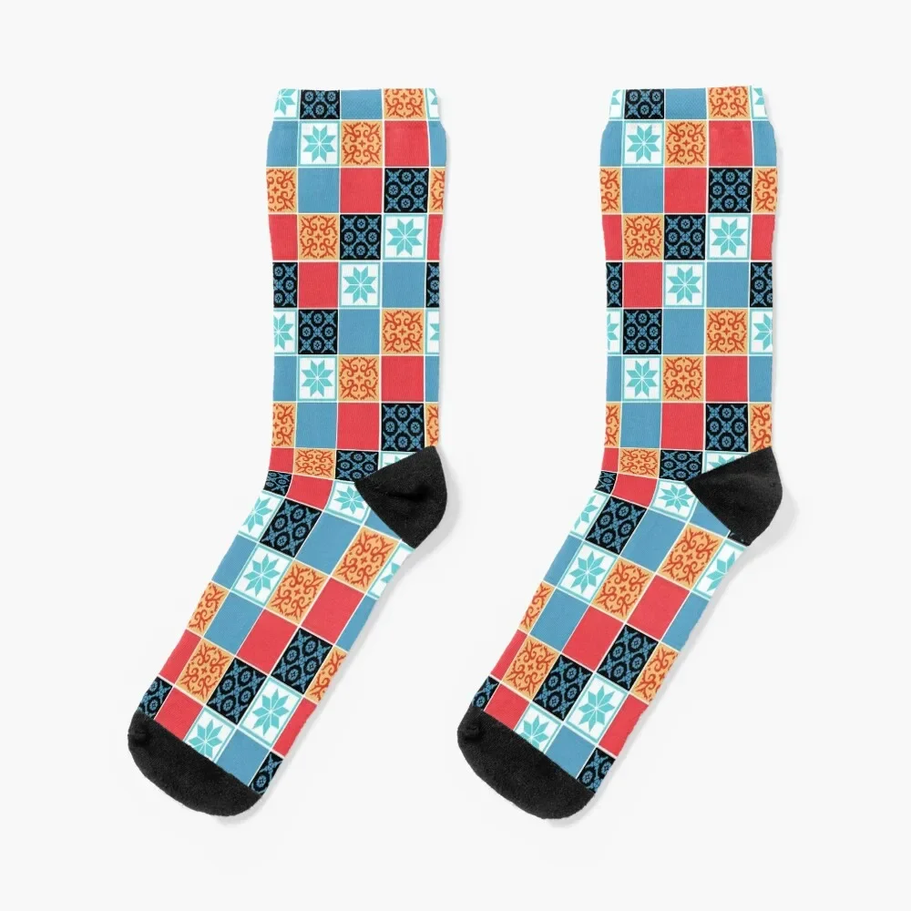 

Azul: The Tiles: Inspired Art Socks custom Non-slip designer funny sock Socks Man Women's