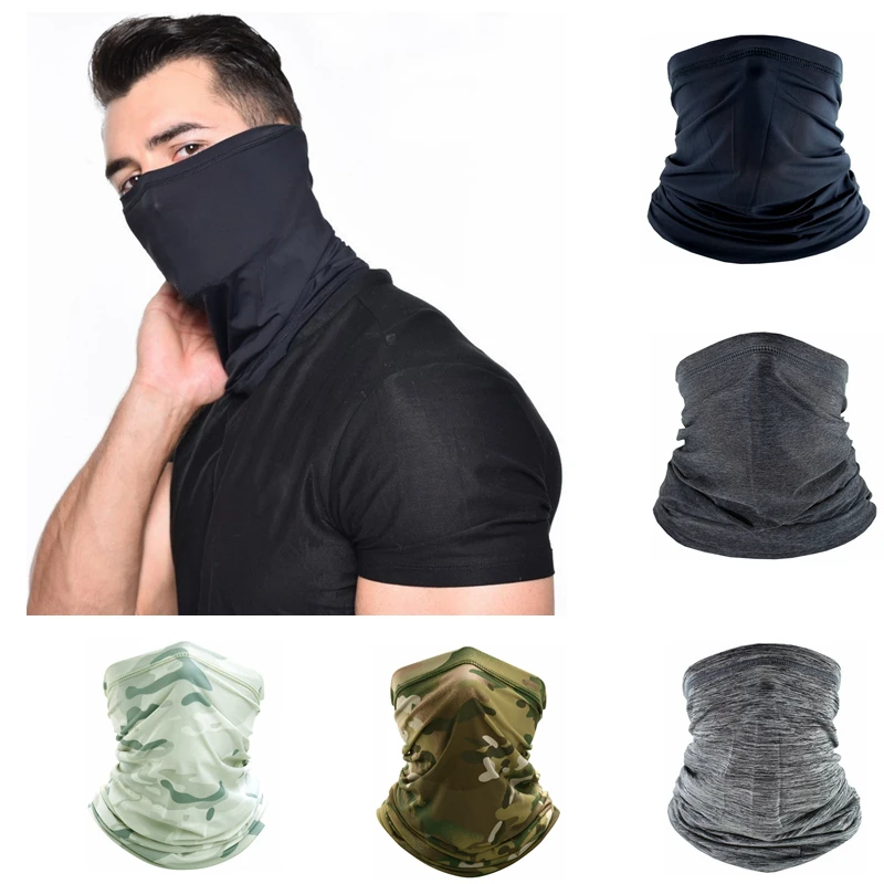 Men Cycling Magic Face Scarf Bandana Half Mask Neck Hiking Sports Ice Silk Sun Protection Fishing MTB Bicycle Bike Headband |
