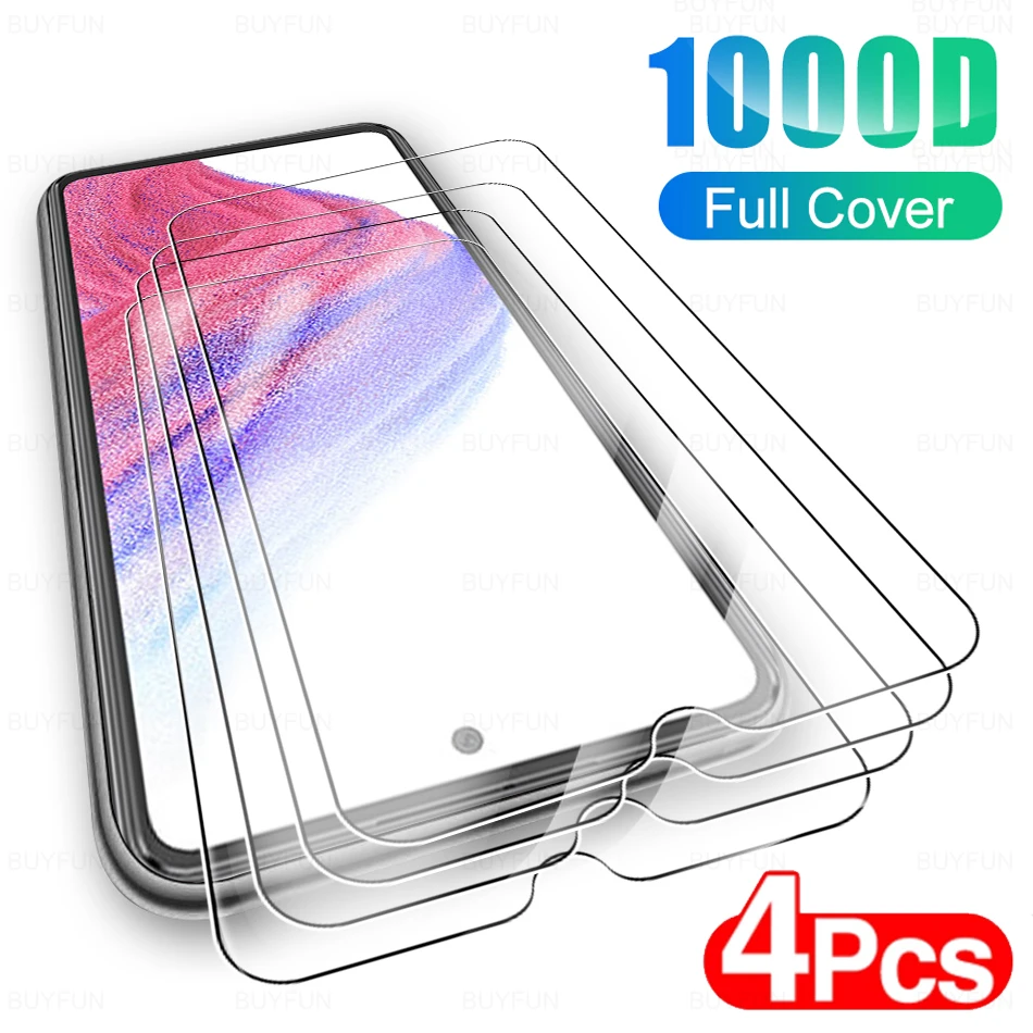 4-Pack Ultra-Clear Tempered Glass Screen Protectors