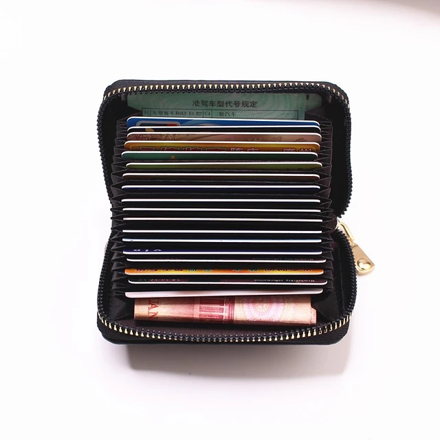 Credit Card Holder Wallet Pink  Pink Black Business Card Case - Business  Card Holder - Aliexpress