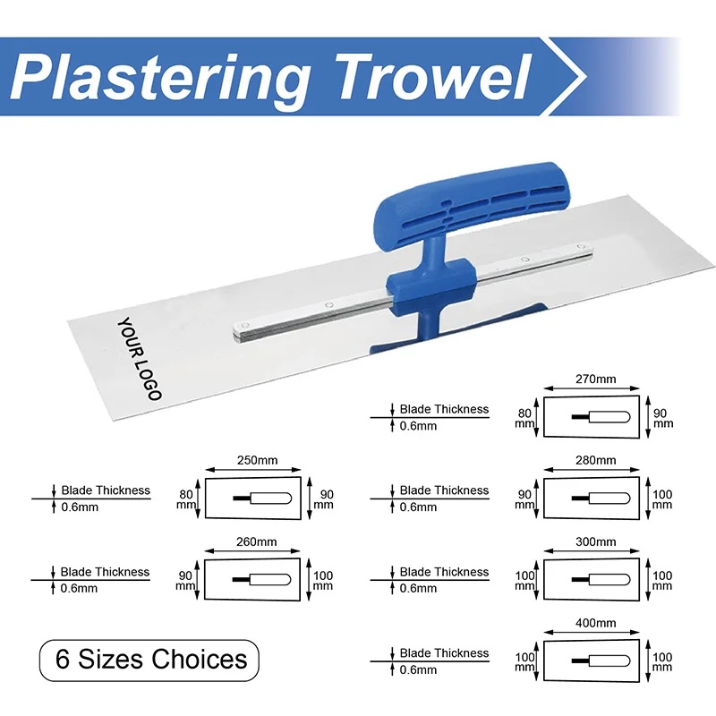 Drywall Scraper Plastering Stainless Steel Trowels Concrete Finishing Wall Scraper Spatula Multiple Specifications 25 26 27 28 30 40cm Hand Tool