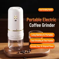 Moulin à café électrique portable rechargeable, broyeur externe à réglage variable pour expresso et café filtre 5