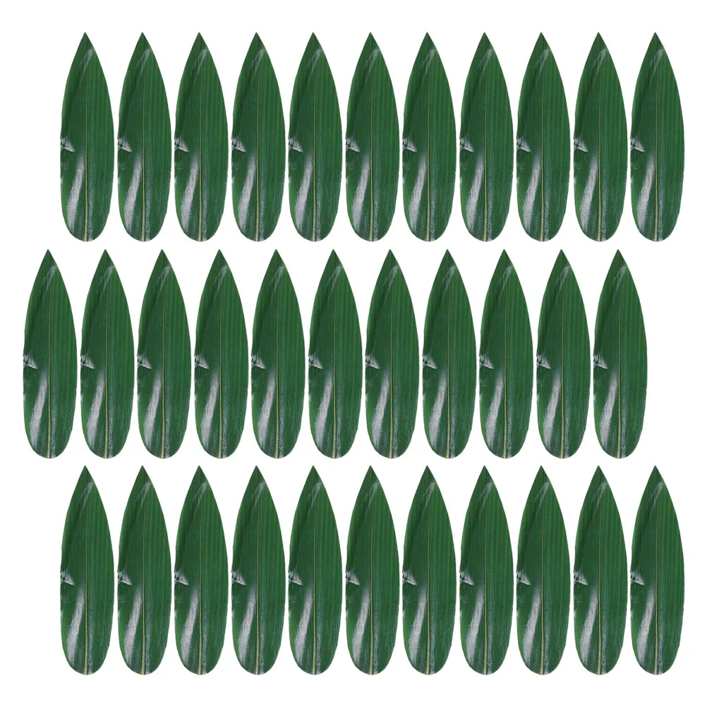

Japanese Food Mat Japanese Restaurant Sashimi Serving Ornaments Sashimi Serving Leaves Food Bamboo Leaves Food Leaf Mats