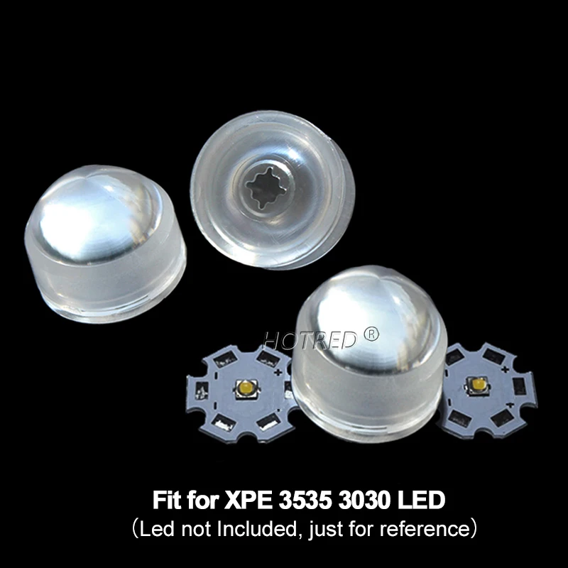 10pcs 1W 3W 5W 3 Degree Focus LED Lens 3030 3535 XPE XPG2 XHP50