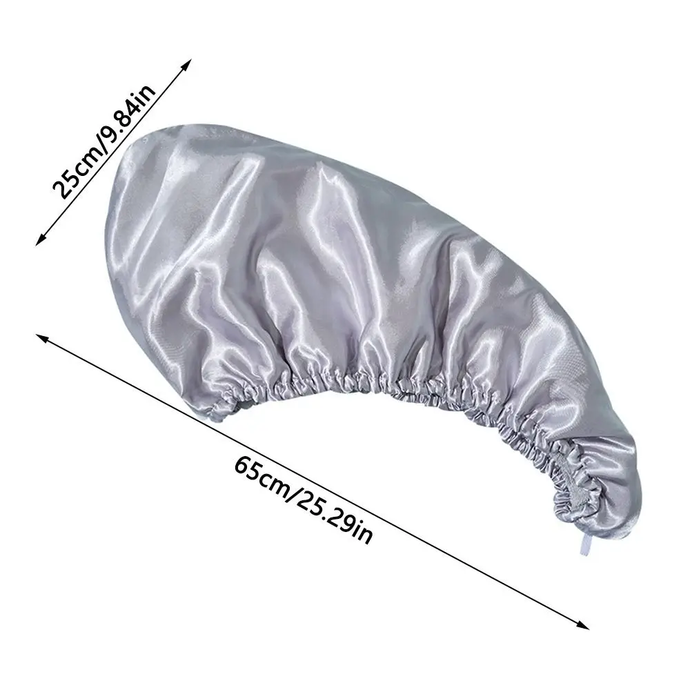 Dry Hair Cap Double Sided Imitation Silk Coral Fleece Shower Cap for Women