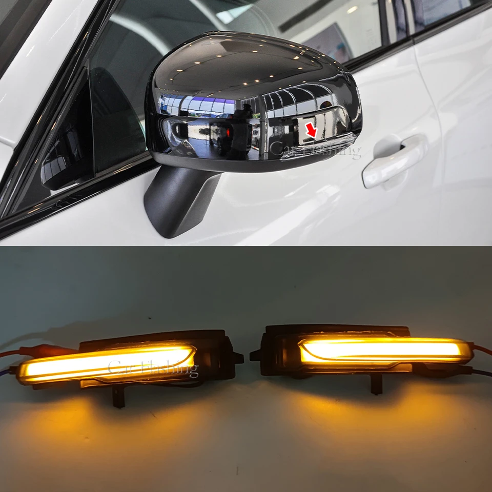 Dynamic Side Mirror Turn Signal Lights For Volvo XC60, XC90, V90, S90 – Flowing LED Blinker - View #2