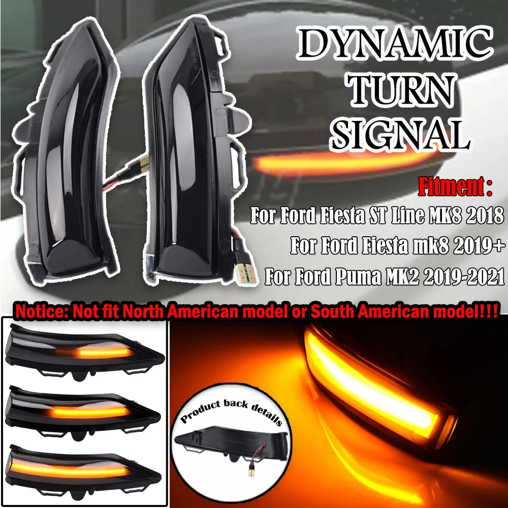  Fiesta Mk8 2018 2019 2020 PUMA LED ̳  ñ׳ Ʈ, ڵ   ̷ LED ǥñ  , 2 