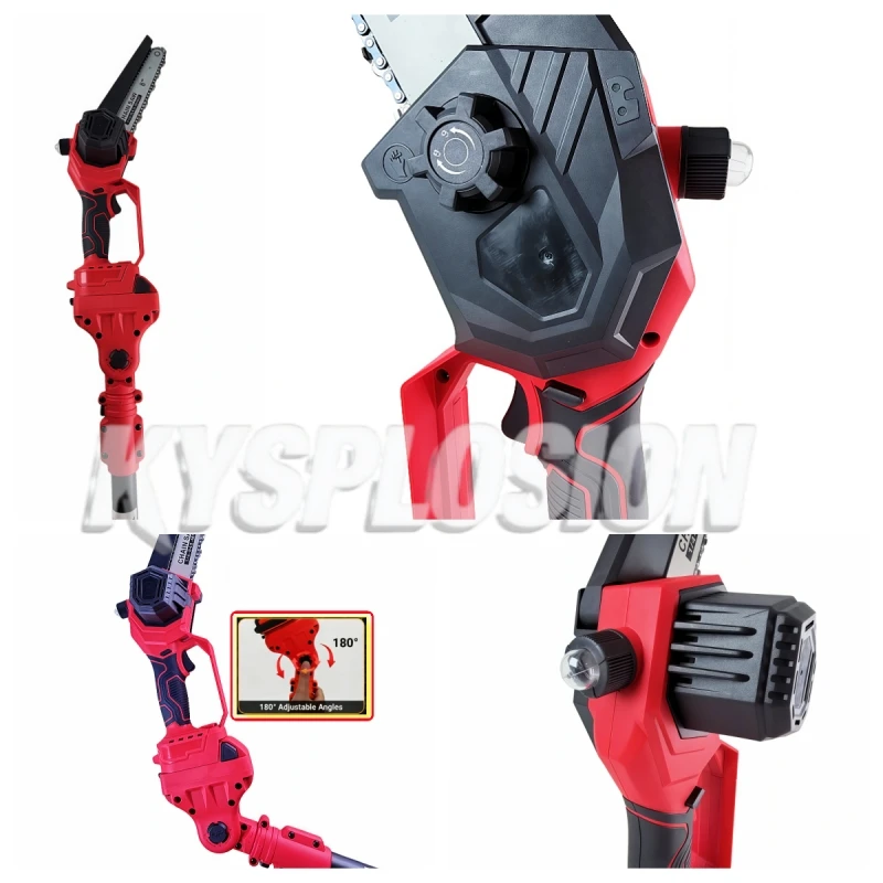 6.6ft(2m) Extension Pole & 8 Inch Mini Chainsaw Tree Trimmer power tools for Mil