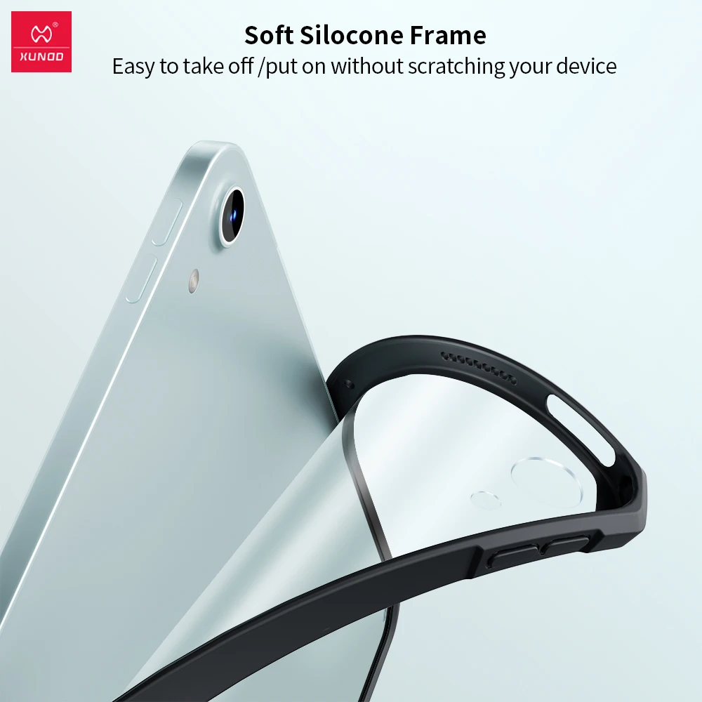Xundd Case For iPad Air 11 Air 13 2025 iPad Pro 11 Pro 13 Tablet Cover,Airbag Shockproof Shell PC+TPU Back Clear Cover