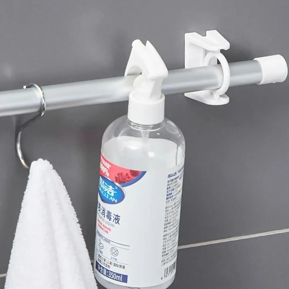 Description Picture 4 of item4Pcs Household Adjustable Clamp Hooks Triangle Ring Curtain Rod Holder Hooks Clothes Rail Bracket