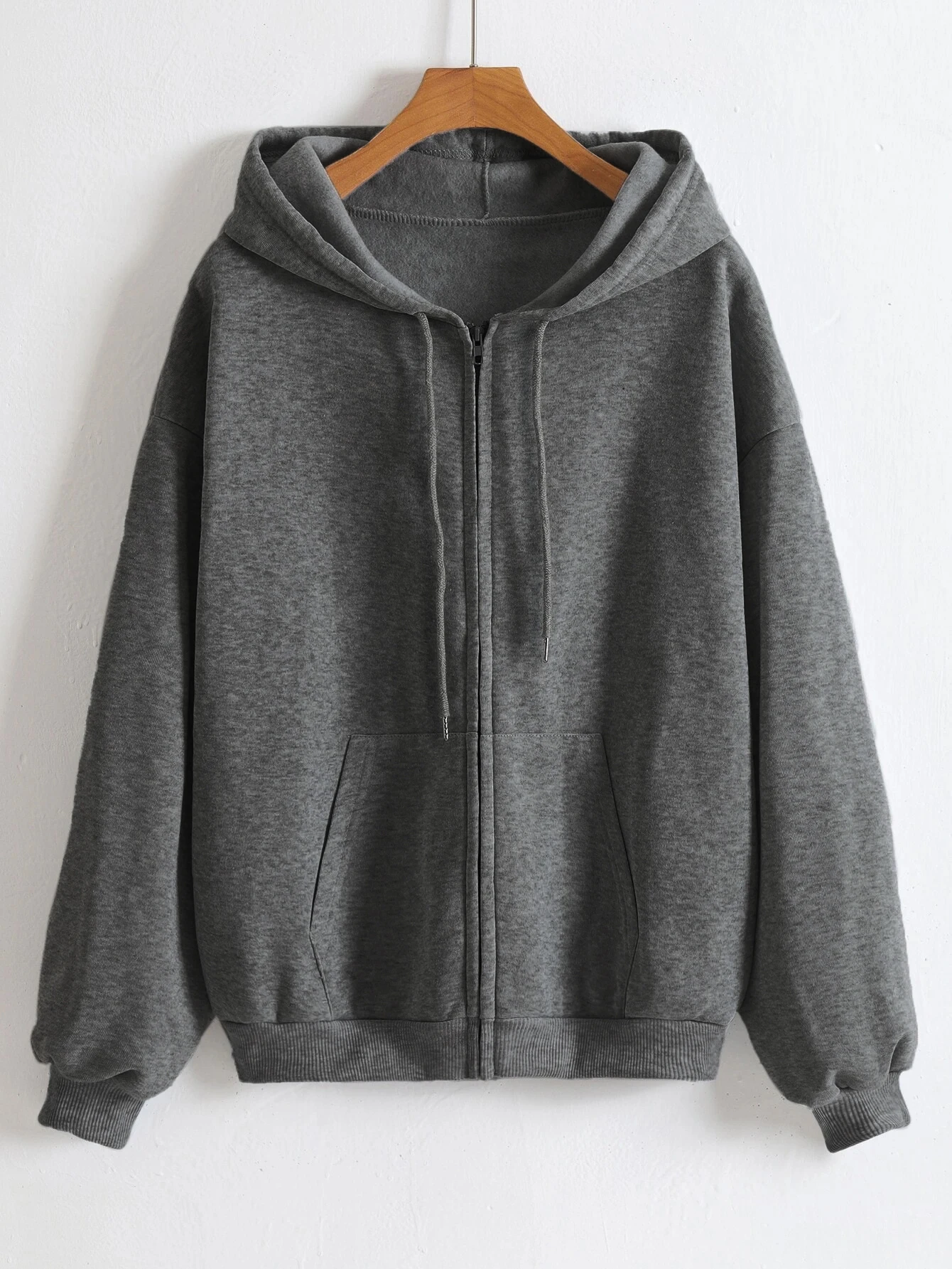 Women Fleece Zip Up Hoodies Running Sports Sweatshirts Fashion Female Classic Casual Zipper Jackets Y2k Hip Hop Streetwear 4