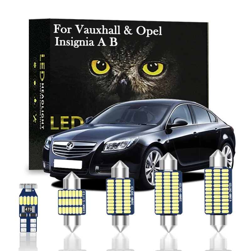 

Canbus For Vauxhall Insignia A B 2011 2012 2014 2015 2016 2017 Car Accessories Indoor Lights LED Kit Front Map Dome Lamp