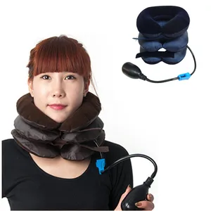Массажная подушка для шеи, надувной аппарат для растяжки шеи, снятия боли в позвоночнике