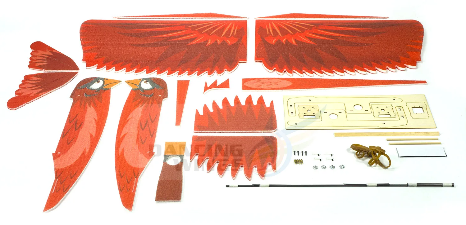 New Biomimetic Northern Cardinal EPP Foam Slow Flyer 1170mm wingspan RC Airplanes Plane Toy Model 5