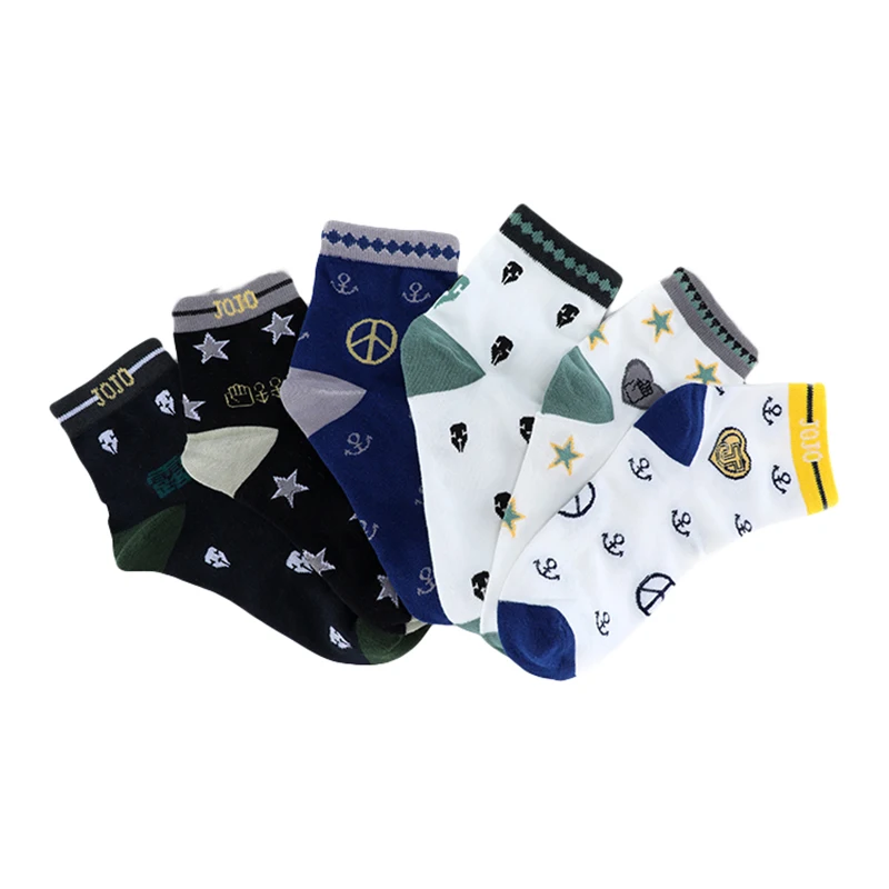 Warm Socks Brdwn Golden Wind Giorno Giovanna Bruno Bucciarati Kira Yoshikage Short warm socks