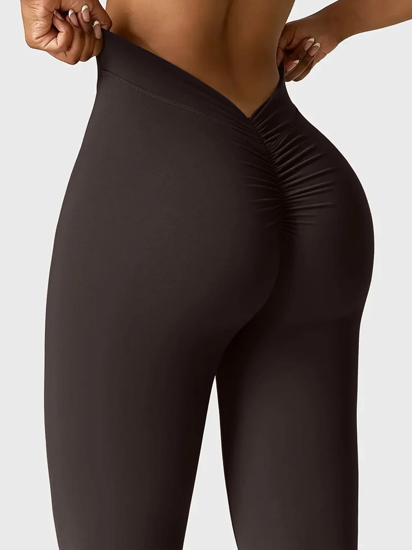 Gym Leggings Sexy V Waist Push up Leggings Women FitnessLeggings Naked Feeling Yoga Pants Workout Tights Leggings - Image 6