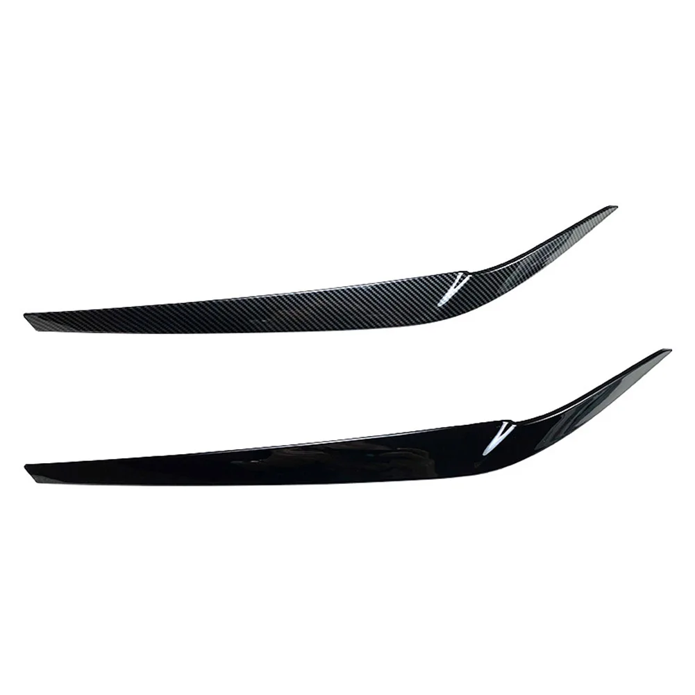 Car Sticker Headlight Eyebrows Eyelid Trim Cover for BMW 5 Series G30 525i 17-21 2PCS