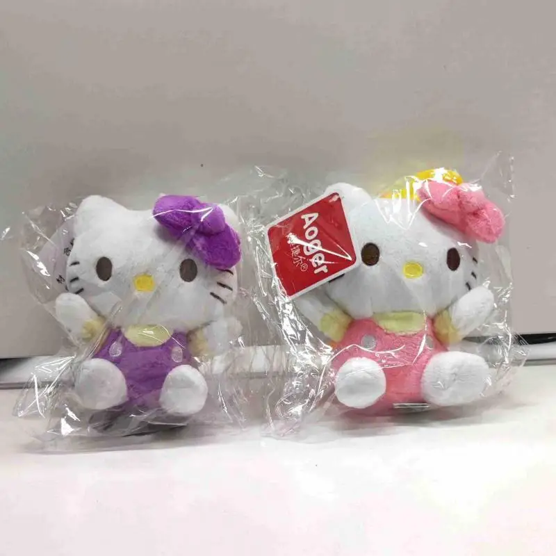 Sanrio Keychain Kawaii Hello Kitty Plush Tos Cartoon Doll Plushies Keyring Backpack Pendant Bag Accessories Ornament Kids Gift images - 6