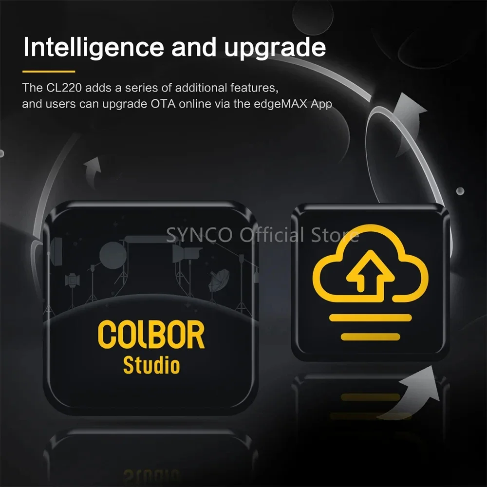 Synco COLBOR CL220 200W 2700-6500K Bi-Color PhotographyCOB Video Light with APP