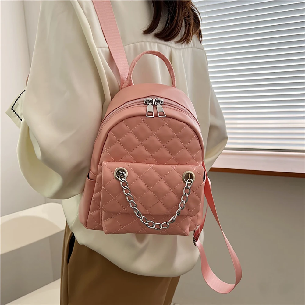 Girls Mini Backpack Leather Fashion Backpack Purse for Women Lingge Embossed Casual Travel Daypacks Satchel School Bags 