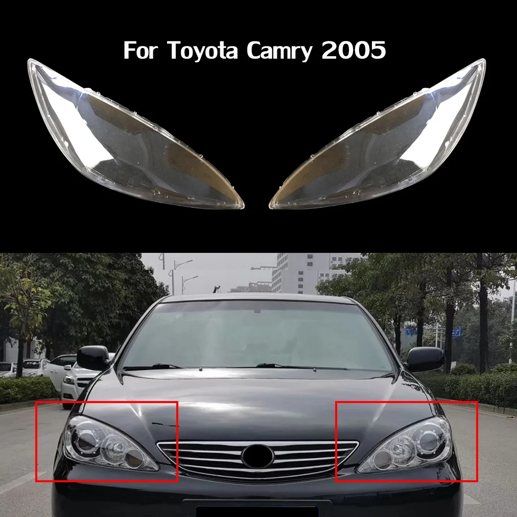 

Wrap Lampshade Case Fit For Toyota Camry 2005 Transparent Headlight Lens Cover Shell