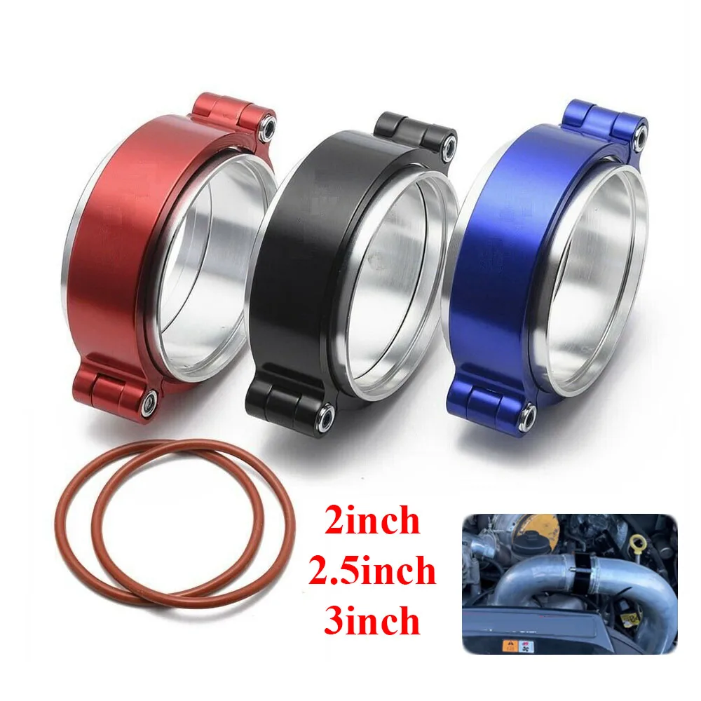 

Aluminium Exhaust System V-band Clamp Assembly Anodized Clamp For 2"/2.5"/3" OD Turbo Intake Intercooler Pipe