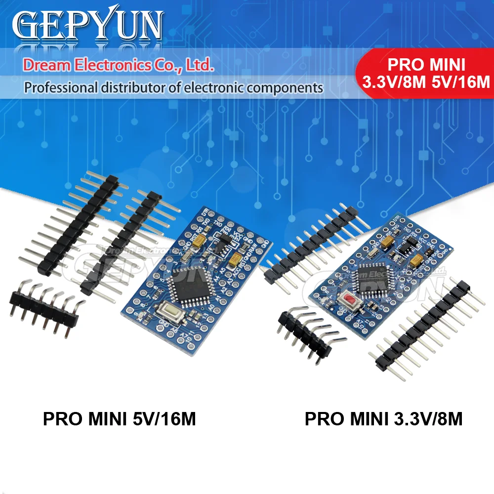 Pro Mini 3.3V/8M 5V/16M ATMEGA328P For Arduino Development Board ...