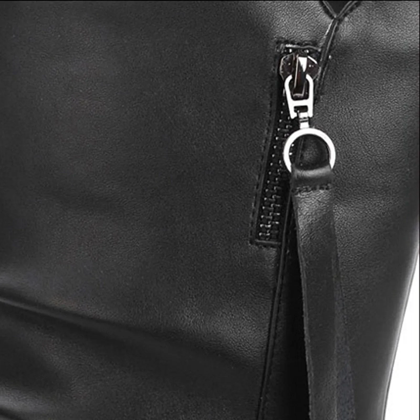 2025Winter Women's Boots Plush Warm Snow Boots Fashion Mid-calf High Heel Boots for Women High-quality Leather Boot Botas Mujer