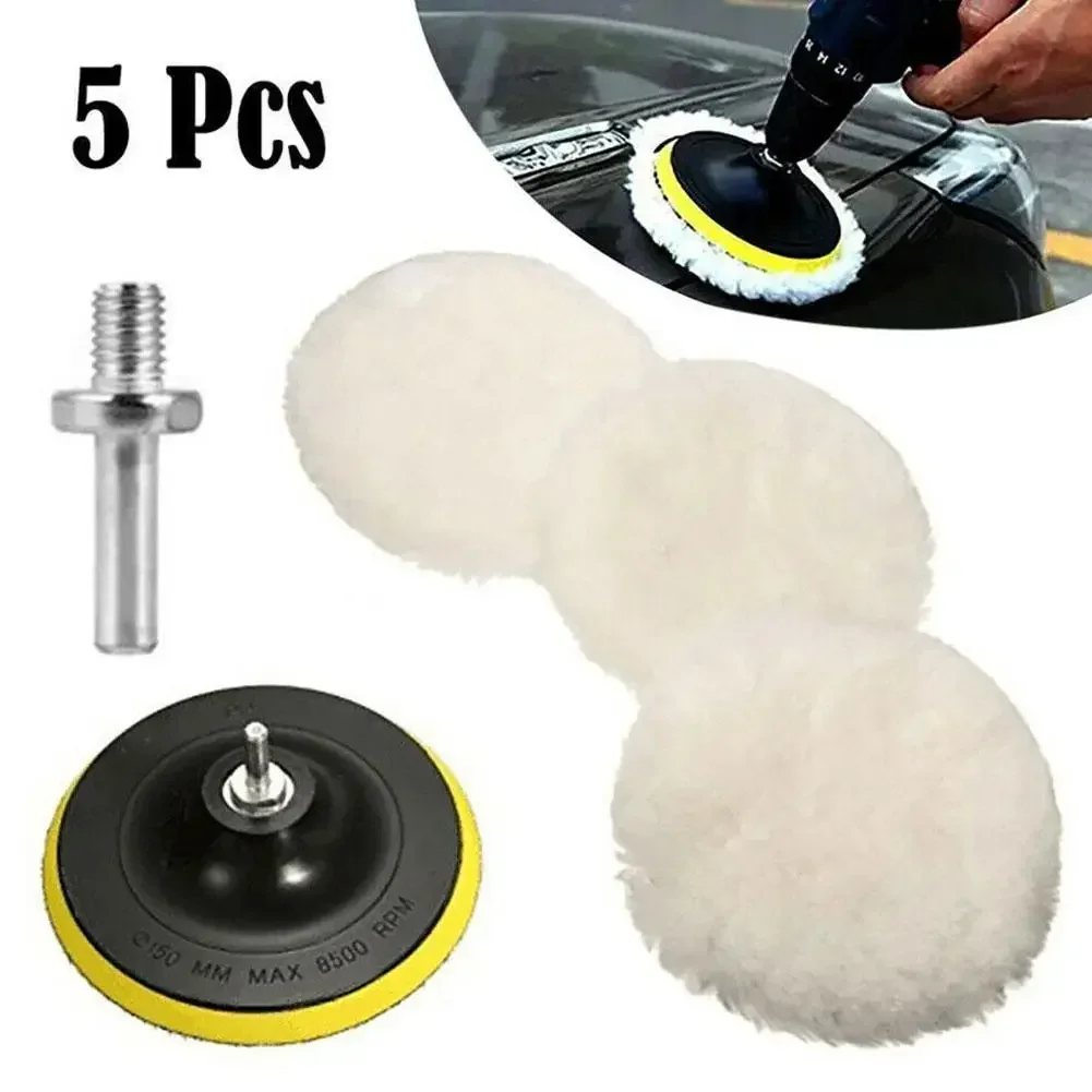Wool Car Polishing Pads Kit for Auto Paint Care