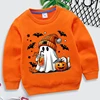Halloween Ghost Pumpkin Bat Sweatshirt Children Autumn Winter Pullovers Kids Boys Girls O-neck Halloween Sweatshirts 1