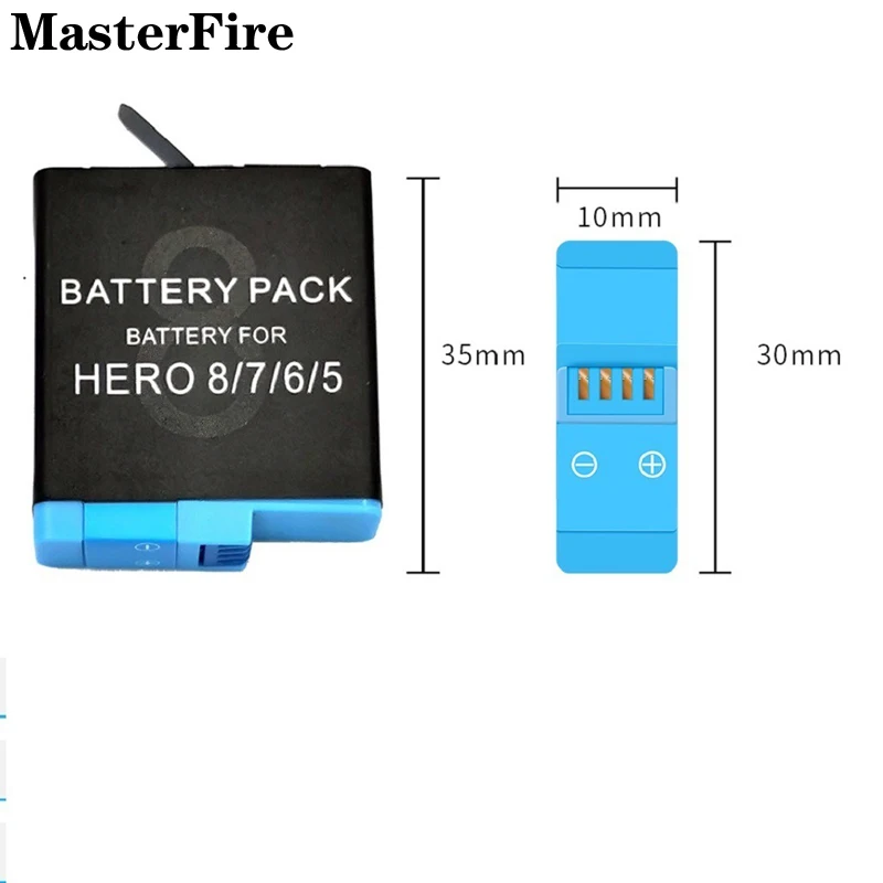 4X Per Gopro Go Pro 8 Black Ahdbt-801 1220Mah Batteria Per Gopro Hero 8 Hero 7 Hero 6 Hero 5 Batterie Accessori Per Action Cam