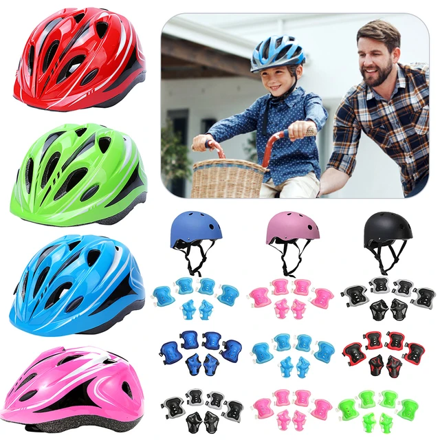 Casque de vélo respirant pour enfants, casques de vélo de route VTT pour  enfants, protection sûre, équipement de sauna avec genouillères pour sports  de plein air, pièce de sauna - AliExpress