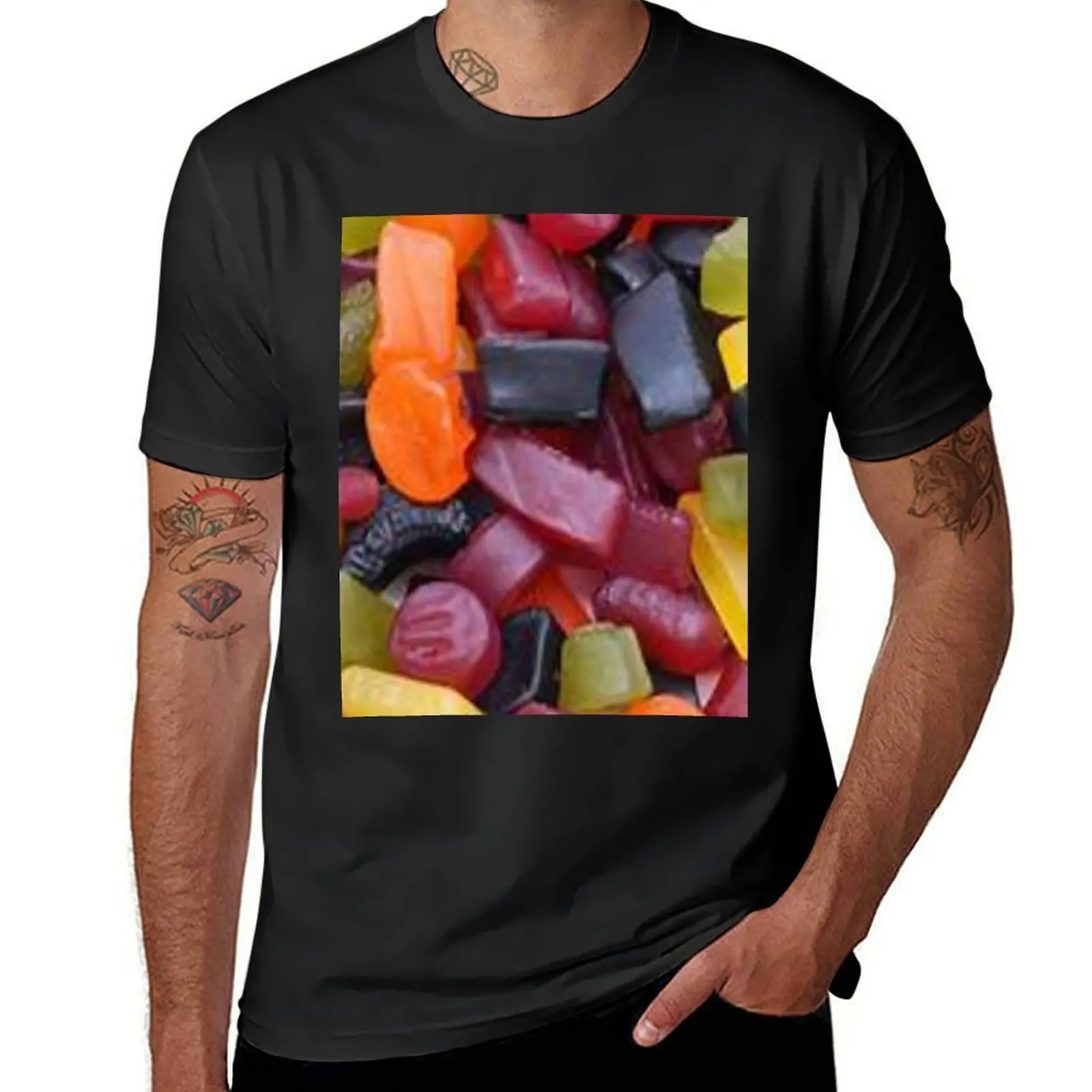 wine gums T-Shirt funnys cute tops sports fans vintage clothes Men's t shirts