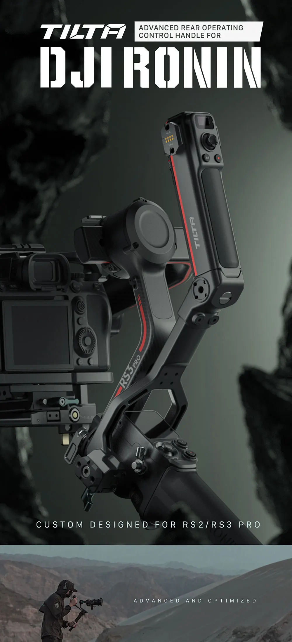 Dji Rs4 Ronin Expansion Base Kit Tilta Rear Operating Control