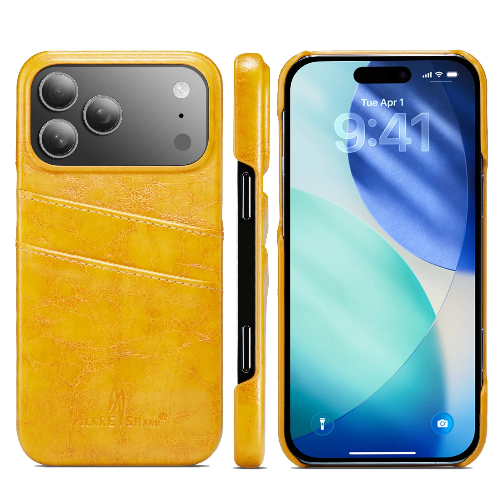 Luxurious Leather Wallet Phone Case with Card Slots and Shockproof Protective Cover