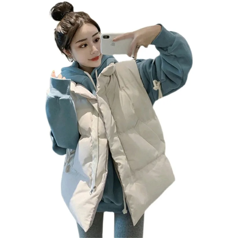 

Пуховики для беременных теплые свободные пальто для беременных женщин верхняя одежда без рукавов модные куртки для беременных короткая верхняя одежда