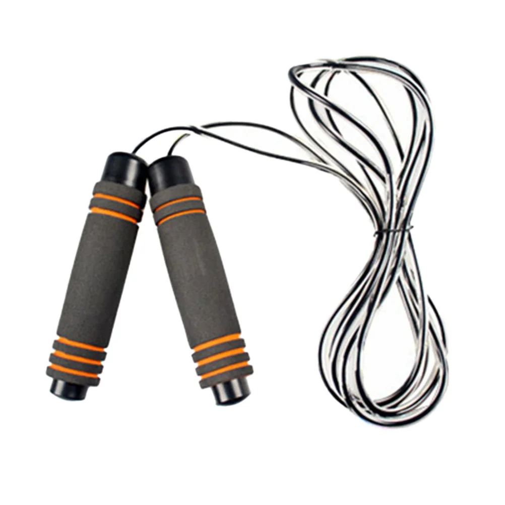 Exercise Training Best Skipping Rope with Memory Handles and Cable Jumping Ropes for and Men