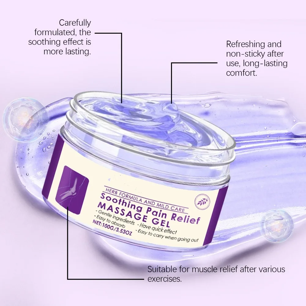 Gentle And Non-irritating Kresin Joint Purple Gel Easily Absorbed Soothes Knees Joint Pain Gel Turmeric Extract Kresin