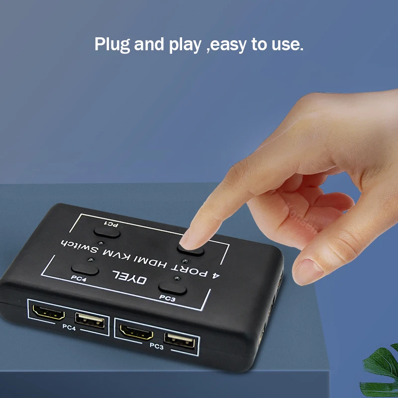 4K HDMI KVM ġ 4 Ʈ USB KVM HDMI ó 4x1 4k @ 30HZ USB HDMI KVM ġ ڽ Ű 콺  PC TV 