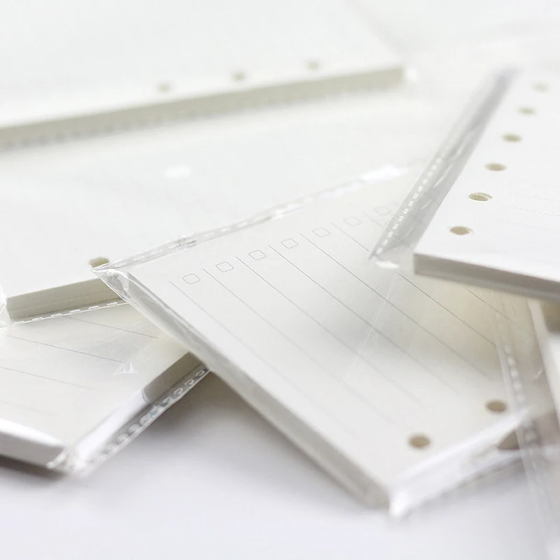A5 A6A7 45 Sheets Loose Leaf Notebook Refill Spiral Binder Inner Page Weekly Monthly To Do Line Dot Grid Inside Paper Stationery 3