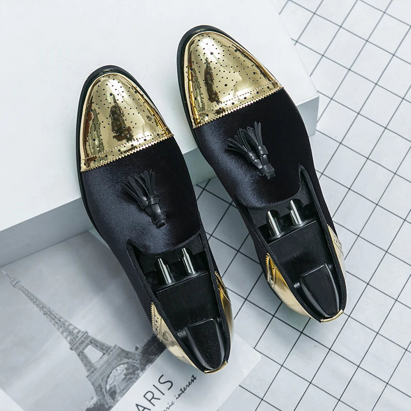 

Fashion Luxury Corduroy Men's Shoes High-quality Le Fou Shoes Men's Dress Wedding Shoes Driving Shoes Luxury Men's Leather Shoes