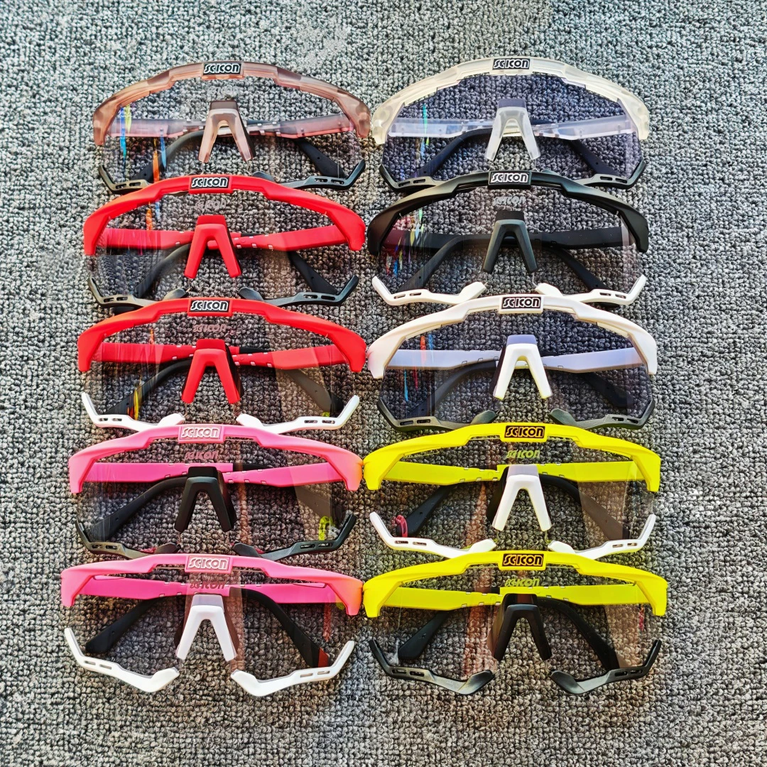 نظارات SCICON فوتوكروميك لركوب الدراجات للرجال والنساء لممارسة الرياضة في الهواء الطلق لركوب الدراجات مجموعة عدسات واحدة