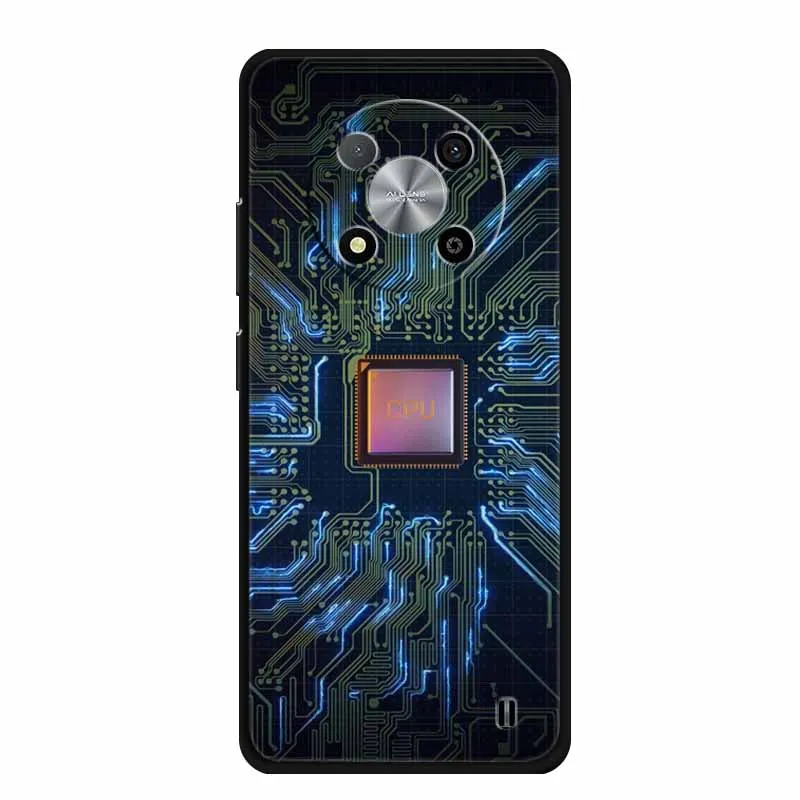 Luxury Soft Silicone TPU Phone Cover with Cartoon Floral Design - Protective Case