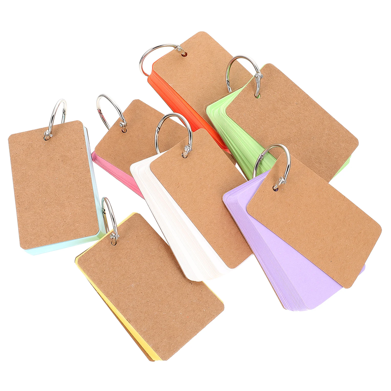

Note Card Hand Painting Binder Clips DIY Pads Mini Pocket Notebook Size FlashBinder Clips Binders English Words Blank Memo